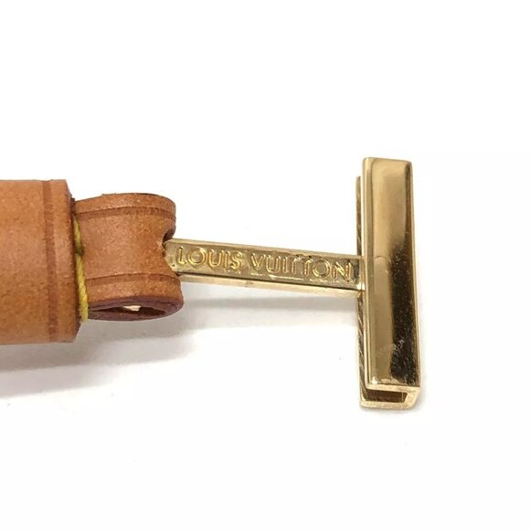 LOUIS VUITTON strap Shoulder strap Nume leather Beige/GoldHardware - Picture 5 of 9